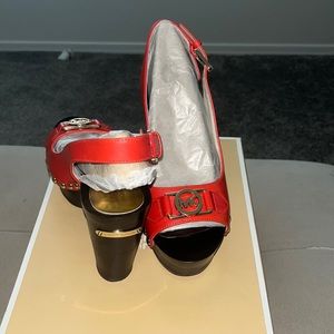 Michael Kors charm sling heel